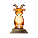 Goat looking happy